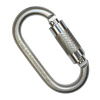 RidgeGear karabina ocelová ovál Twist Lock RGK2