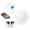Power Dynamics BTW30 vstavaný stereo zosilňovač s Bluetooth a vodotesné reproduktory