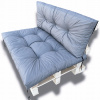 Záhradné vankúše na palety 120x80 + 120x40 vodeodolné sedadlo + operadlo (Záhradné vankúše na palety 120x80 + 120x40 vodeodolné sedadlo + operadlo)
