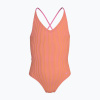 Detské jednodielne plavky Nike Ocean Bound Ripple Texture Lace Up pink glow