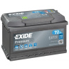 Exide Premium 12V 72Ah 720A EA722