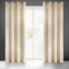 Záves VILLA z exkluzívneho zamatu 140 x 250 cm v béžovej farbe - dekoračné kolieska