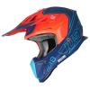 Moto přilba JUST1 J18 VERTIGO matná modro/bílo/fluo oranžová XL