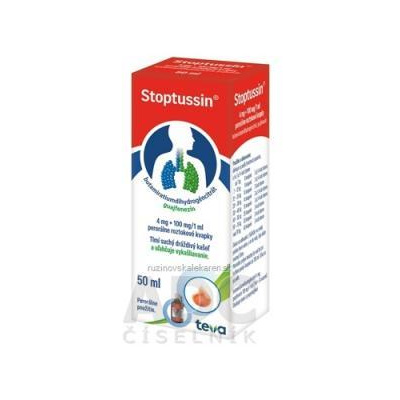 IVAX Pharmaceuticals s.r.o. STOPTUSSIN gto por (fľ.skl. s kvapk.) 1x50 ml
