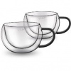LAMART Pohár LT9114 Vaso cappuccino Black 2 x 270 ml