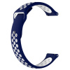 BStrap Silicone Sport remienok na Xiaomi Amazfit Bip, blue/white