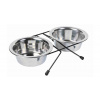 Trixie Nerez stojanček + 2 misky Objem: 0,45l