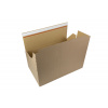 Skladacia krabica, vlnitá lepenka XENIAL, 1 vrstva, vnútro 420x290x190 mm, samolepiaci uzáver, 20 ks