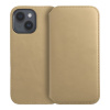 Flipové puzdro Dual Pocket pre Xiaomi Redmi Note 14 5G, zlatá