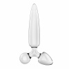 Satisfyer Triple Crystal 1 – Sklenené Dildo 3v1, 21 cm (priesvitné)