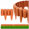 Záhradný obrubník plast 240 cm x 13 cm oranžový