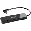 LINDY neu 4 porty USB-C® (USB 3.1) MultiPort húb čierna; 43334