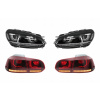 PREDNÉ SVETLÁ ZADNÉ SVETLÁ LED VW GOLF 6 VI 08-13 R20 U-DIZAJN