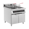 Indukčná fritéza - 2 x 30 l - 20 000 W - 400 V - spodná skrinka - časovač - Royal Catering RCIN-700-01