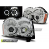 PREDNÉ SVETLÁ CHRYSLER JEEP GRAND CHEROKEE 08-10 ANGEL EYES CHROM