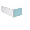 Čelný panel Polysan Plain 120, ľavý, 1200x590 mm, biely 72570