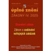 Aktualizace IV/1 2025 – Stavební zákon, o zadávání veřejných zakázek - autor neuvedený