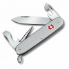 Vega Victorinox 0.8201.26 Pioneer Alox multifunkčný nôž 93 mm, strieborná, vrúbkovaná rukoväť, 8 funkcií