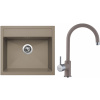 Set Sinks G9154 (dřez Solo 560 Truffle 54 + baterie Vitalia Truffle 54)