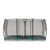 EXIT TOYS Exit Allure Classic prízemnná trampolína s ochrannou sieťou priemer 244x427cm, zelená farba, NOVINKA