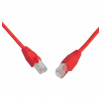 Solarix Patch kábel CAT5E SFTP PVC 10m červený odolný proti zachytávaniu C5E-315RD-10MB (28461009)