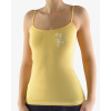 GINA Dámska bezšvová košieľka Bamboo Cotton | 08989P - egrešová biela, S/M