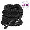 zahrada-XL Bojové lano čierne 15 m 11 kg polyester 94268