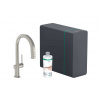 Hansgrohe Aqittura M91 Drezová batéria s výsuvnou koncovkou, SodaSystem, sBox, vzhľad nerezová 76836800-HG