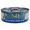 N&D CAT OCEAN Kitten Tuna & Cod & Shrimp & Pumpkin 70 g