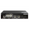 QNAP riadený PoE++ switch QSW-M2106PR-2S2T (6x 2,5GbE RJ45, 2x 10GbE RJ45, 2x 10GbE SFP+, malá šírka) (QSW-M2106PR-2S2T)