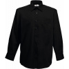 Fruit of the Loom F.O.L. | Poplin Shirt LSL Popelínová košeľa s dlhým rukávom_16.5118 Farba: black, Veľkosť: XL
