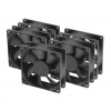 AKASA ventilátor AK-8025LS-KT05 80x80, Sleave bearing, 3-pim, 5ks v balení AK-8025LS-KT05