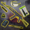 Specna Arms STARTER PACK set SA AK-74S (SA-J74 CORE™ HAL ETU Gen2) - Čierna / Plum