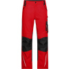 DAIBER JN 832 / Pánske pracovné nohavice, skrátené - red/black 56