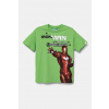 Detské bavlnené tričko United Colors of Benetton x Marvel zelená farba, s potlačou, 35RYC10N9 35RYC10N9.G.Seasonal 150