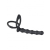 Análne dildo s krúžkom na penis Black Velvets Cock & ball ring