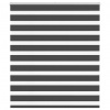 vidaXL Zebra roleta čierna 135x100 cm šírka látky 130,9cm polyester 4014216