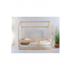 Elis design Posteľ domček Basic so zábradlím - nízka rozmer lôžka: 90 x 190 cm