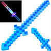 VEĽKÝ SVETELNÝ MEČ MINECRAFT SVIETIACI Z HRY, ZVUKOVÉ EFEKTY, PIXEL 61 CM