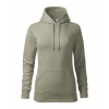 MALFINI CAPE 414 / Dámska klokanka s kapucňou - svetlá khaki XXL