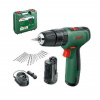 Bosch Náradie - 12V AKU vŕtačka s príklepom a príslušenstvom, 2x aku 1,5 Ah Li-Ion, nabíjačka 06039D3105
