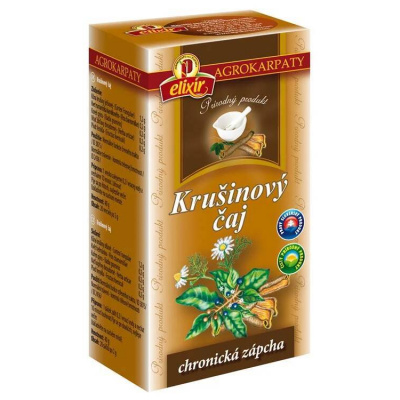 Agrokarpaty Krušinový čaj prírodný produkt 20 x 2 g