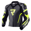 Kožená bunda REBELHORN REBEL BLACK/FLO YELLOW 56