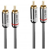Lindy 35348 audio kábel 5 m 2 x RCA Antracit (35348)