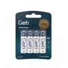 Getty 4ks batéria AA 1,5V Alkalická Getty, AA4GETTY