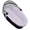 Bavlnená vložka do kočíkov/koše s penovým matracom, Baby Nellys, Kalina, biela Baby Nellys 8596309405889