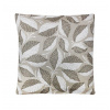 Dekoračná obliečka na vankúš béžovo-biele lístie 40x40 cm Viacfarebná