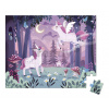 Puzzle v kufríku Jednorožce Unicorn Janod 54 dielov od 5 rokov