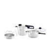 Fissler Vitavit Premium Set 3-dielny tlakový hrniec 3,5 l + 6 l so skleneným vekom a vložkou, 622-412-13-090