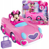 Mickey Mouse - ružové auto s figúrkou Minnie Mouse (Ružové auto s plastovou postavičkou Minnie Mouse + kabelka z rozprávky Mickey Mouse)